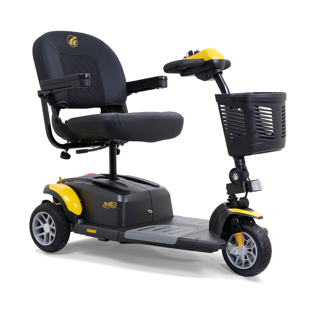 Golden GB118 BuzzAround EX 3-Wheel Long Range Travel Scooter - Canary Yellow